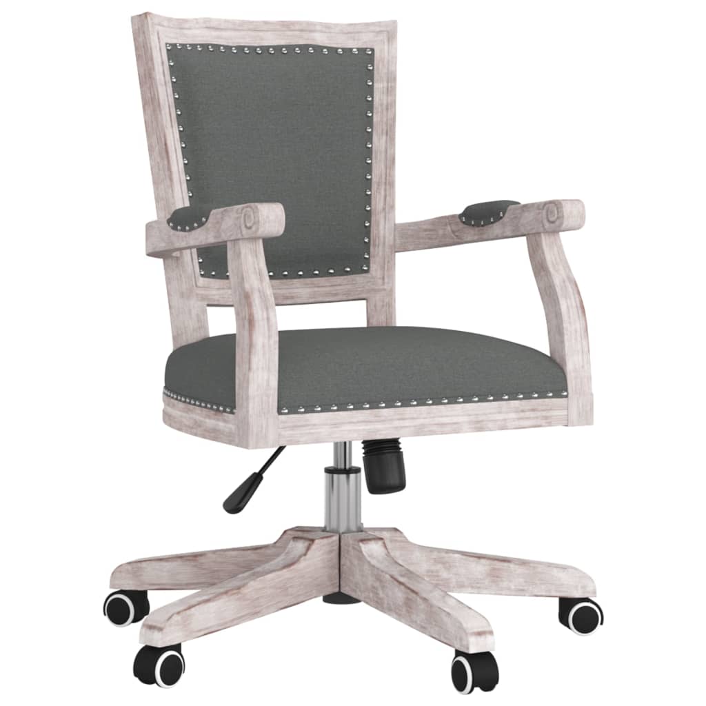 Chaise pivotante de bureau Gris foncé Tissu - XIOS