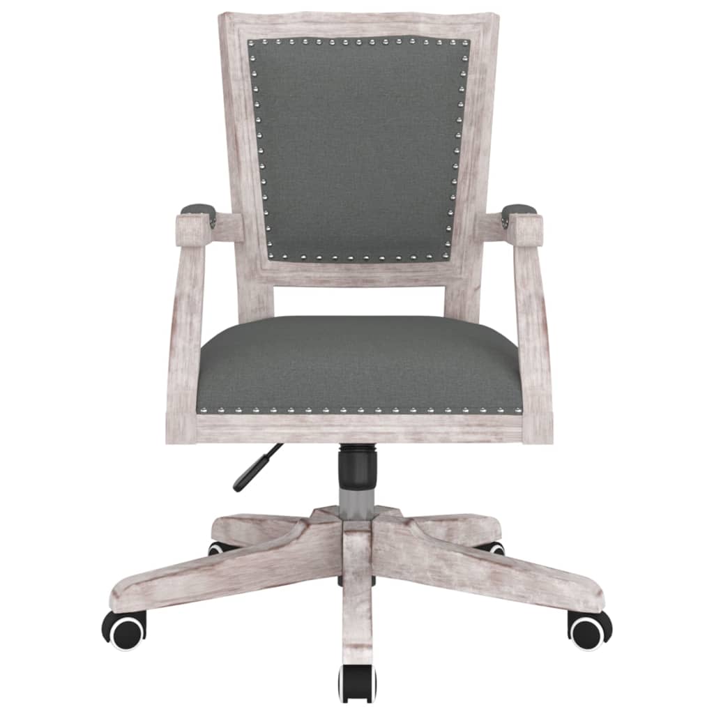 Chaise pivotante de bureau Gris foncé Tissu - XIOS