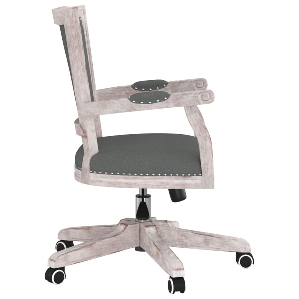 Chaise pivotante de bureau Gris foncé Tissu - XIOS