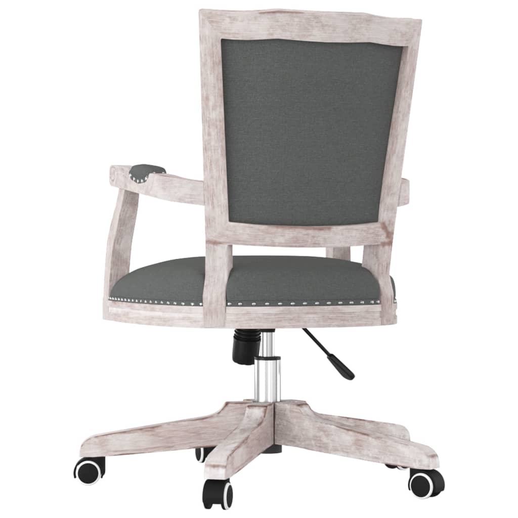 Chaise pivotante de bureau Gris foncé Tissu - XIOS