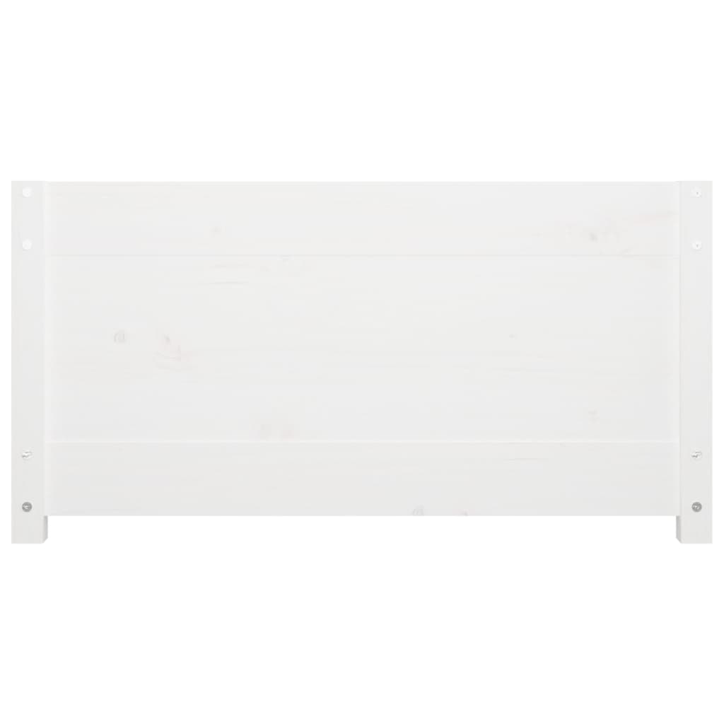 Lit de jour sans matelas blanc 80x200 cm bois de pin massif - XIOS