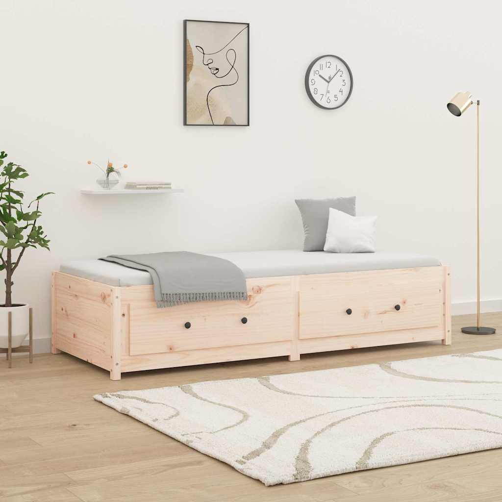 Lit de jour sans matelas 90x200 cm bois de pin massif