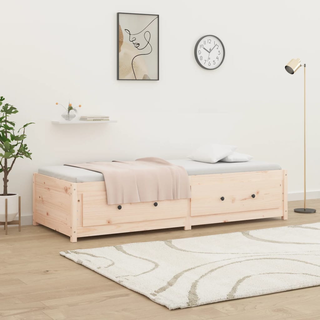 Lit de jour sans matelas 90x190 cm bois de pin massif - XIOS