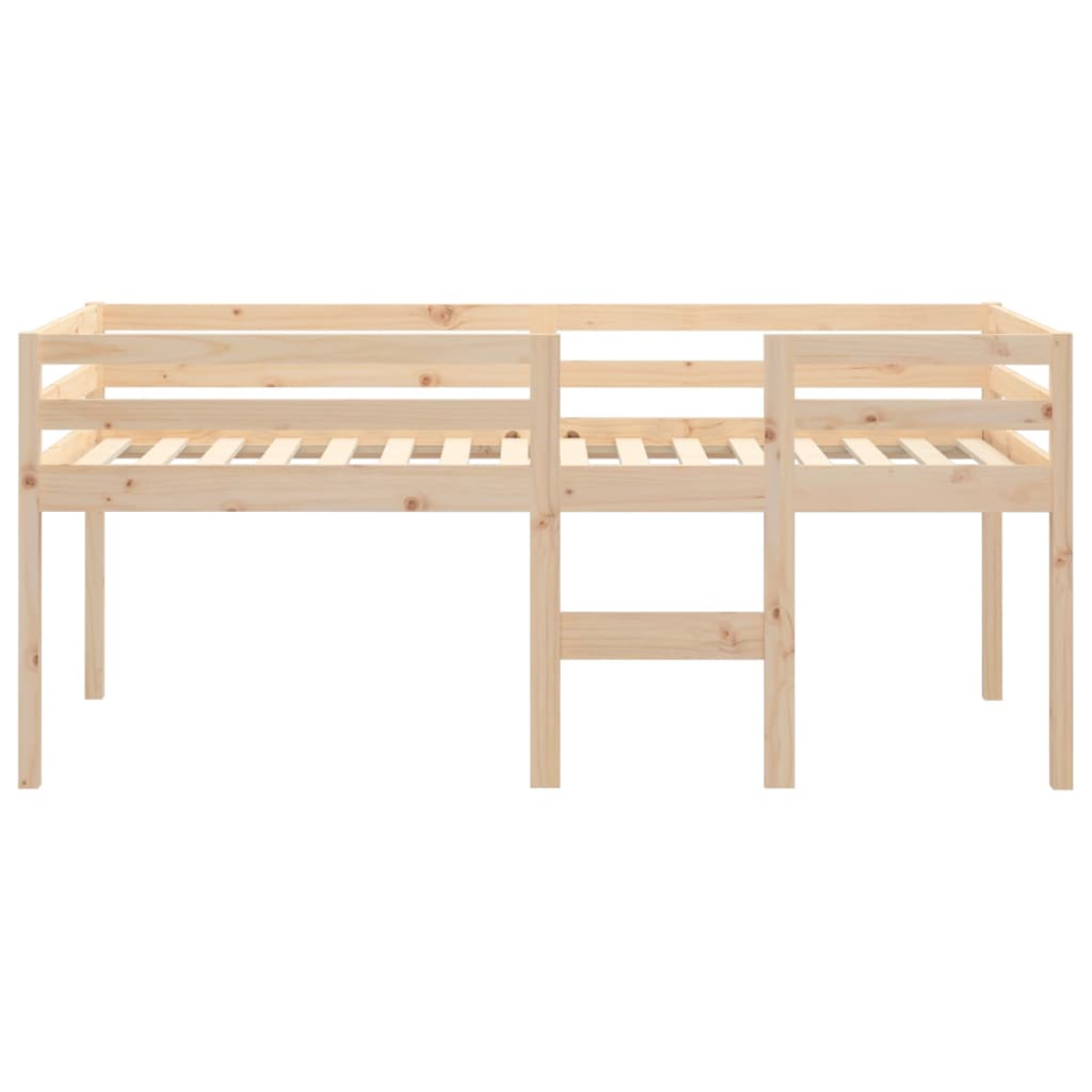 Lit haut sans matelas 90x200 cm bois de pin massif - XIOS