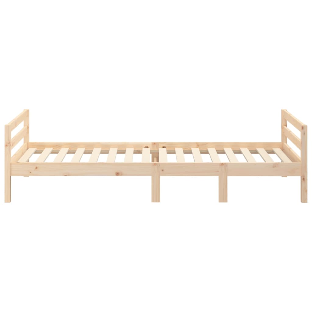 Cadre de lit sans matelas 90x190 cm bois de pin massif - XIOS