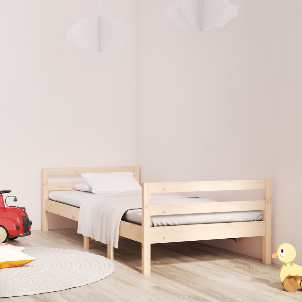 Cadre de lit sans matelas 90x190 cm bois de pin massif - XIOS