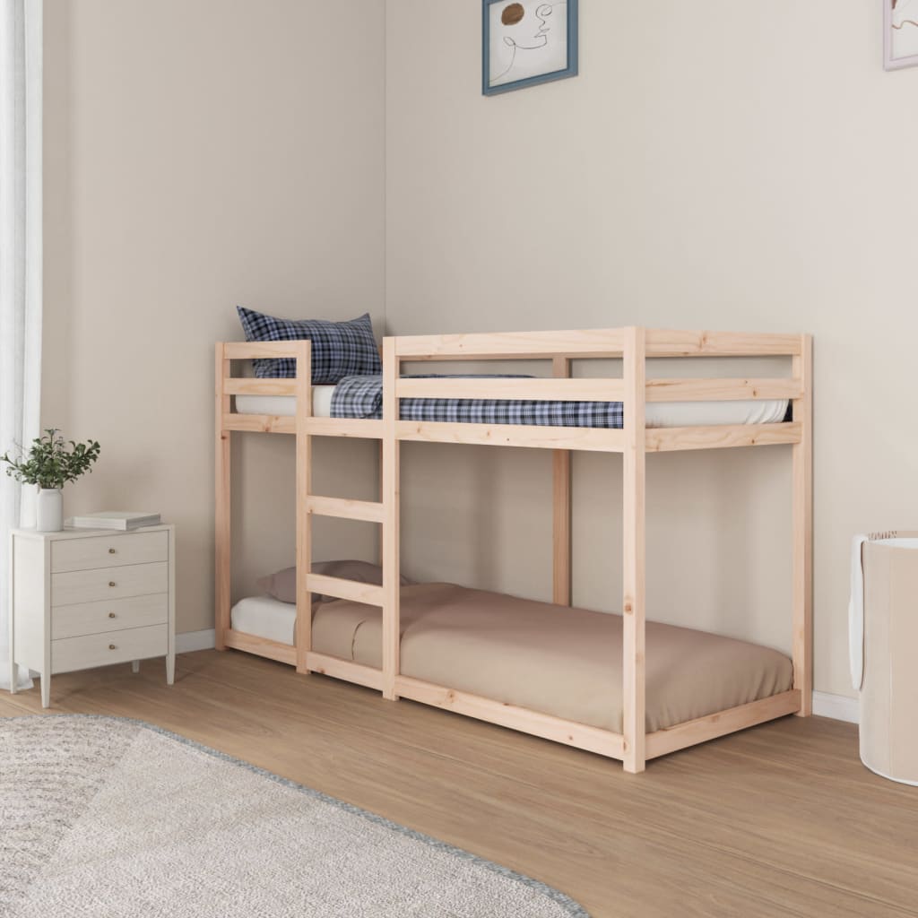 Lit superposé sans matelas 75x190 cm bois de pin massif - XIOS
