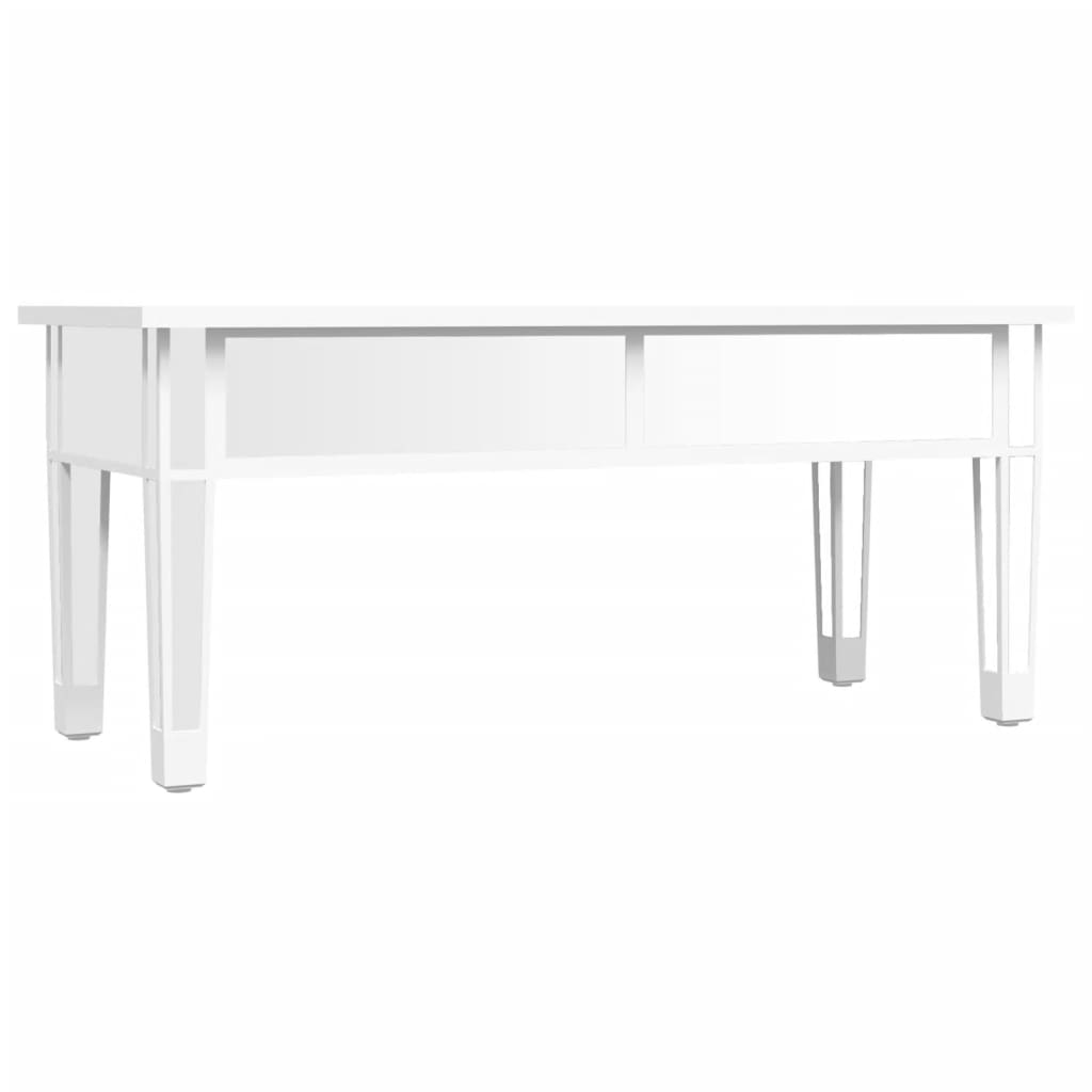 Table basse à miroir 106x45x45 cm Bois d'ingénierie et verre - XIOS
