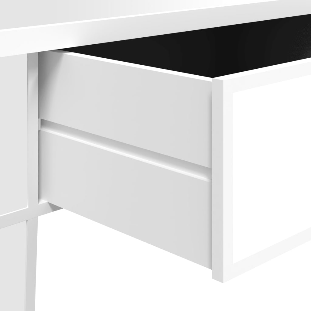Table basse à miroir 106x45x45 cm Bois d'ingénierie et verre - XIOS