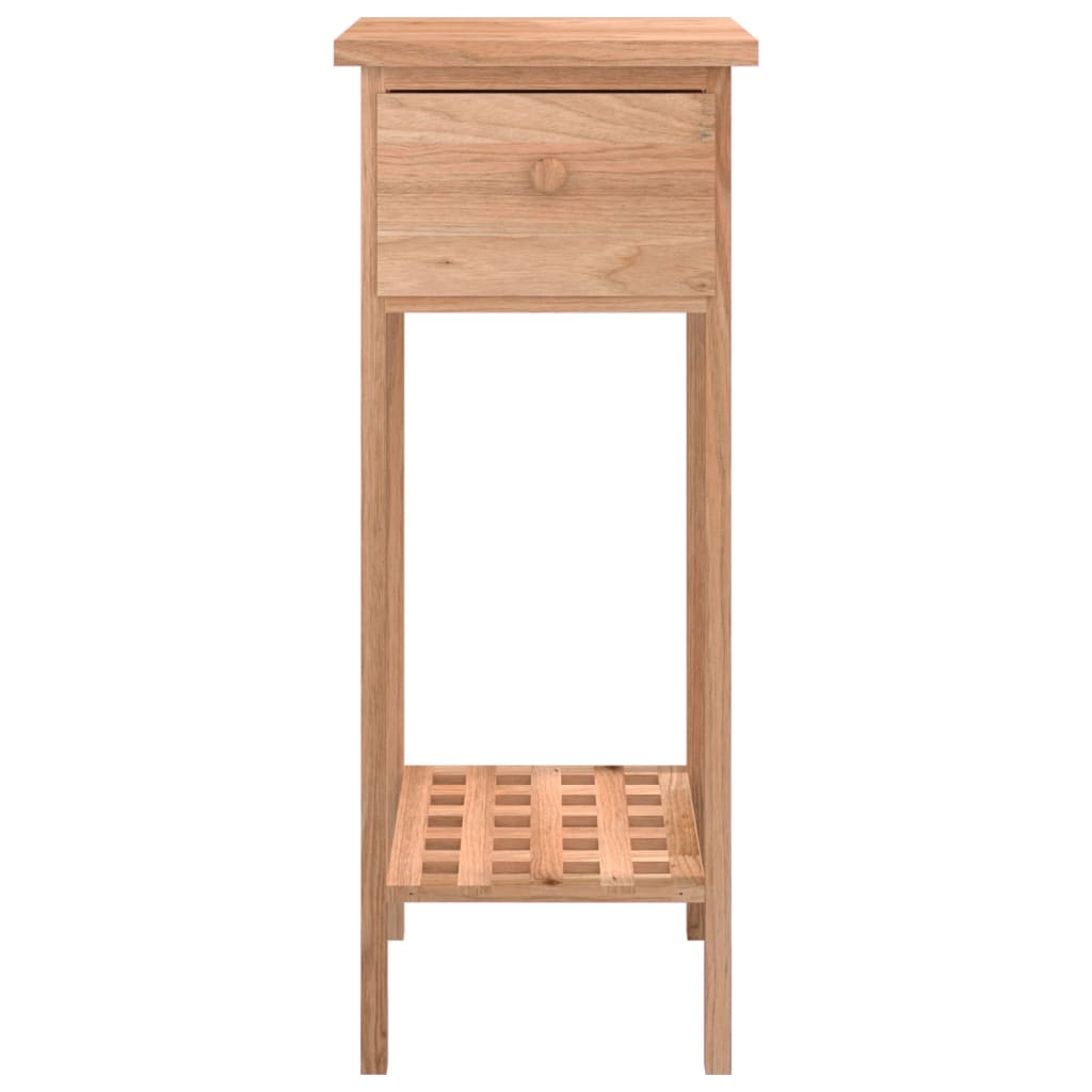 Table d'appoint avec tiroir 25x25x60 cm Bois massif de noyer - XIOS
