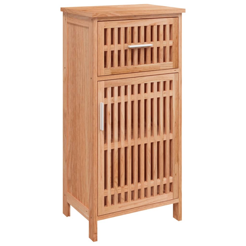 Armoire de salle de bain 42x29x82 cm Bois massif de noyer - XIOS
