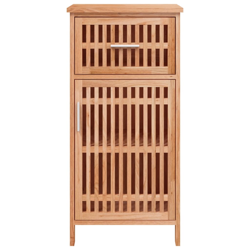 Armoire de salle de bain 42x29x82 cm Bois massif de noyer - XIOS