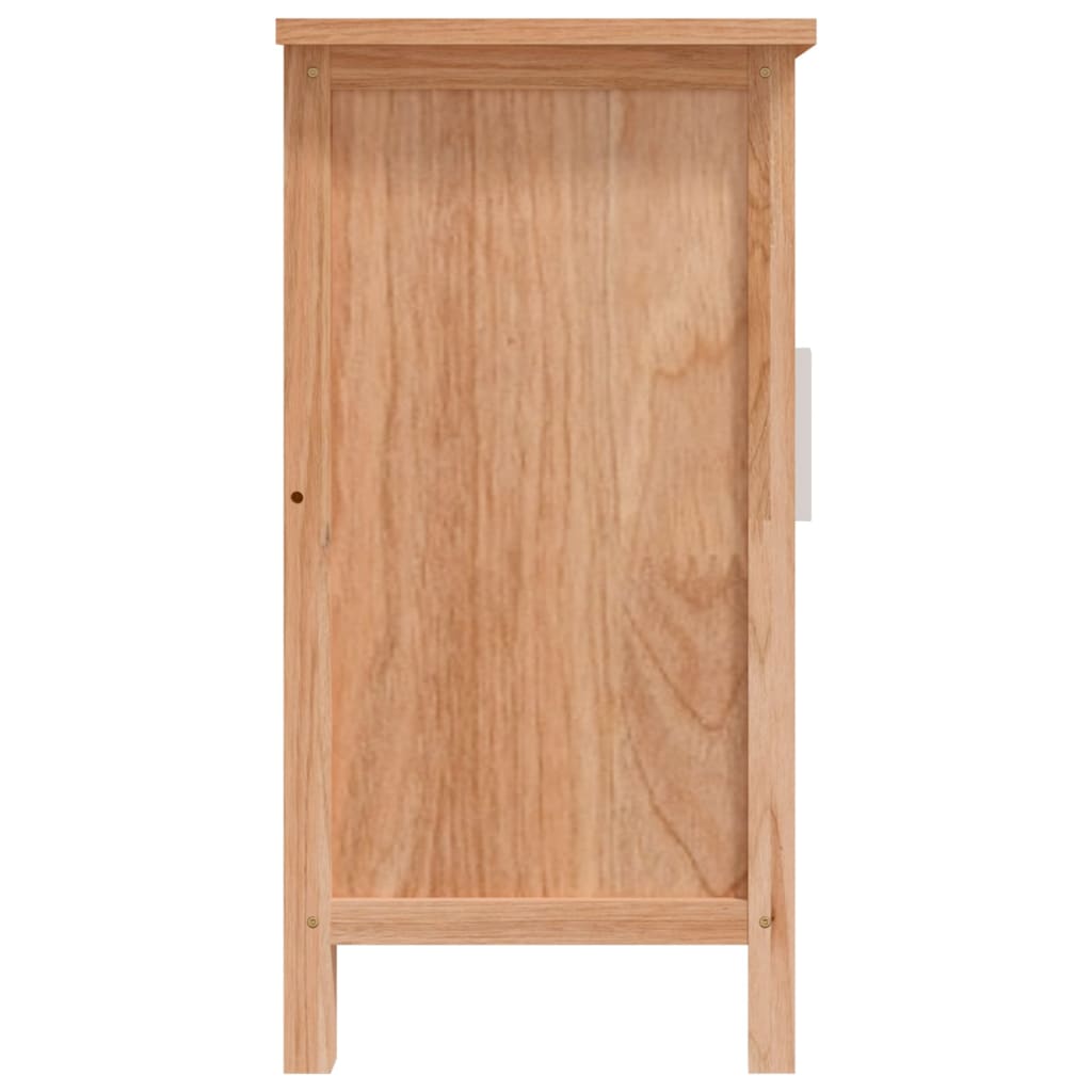 Armoire de salle de bain 66x29x61,5 cm Bois massif de noyer - XIOS