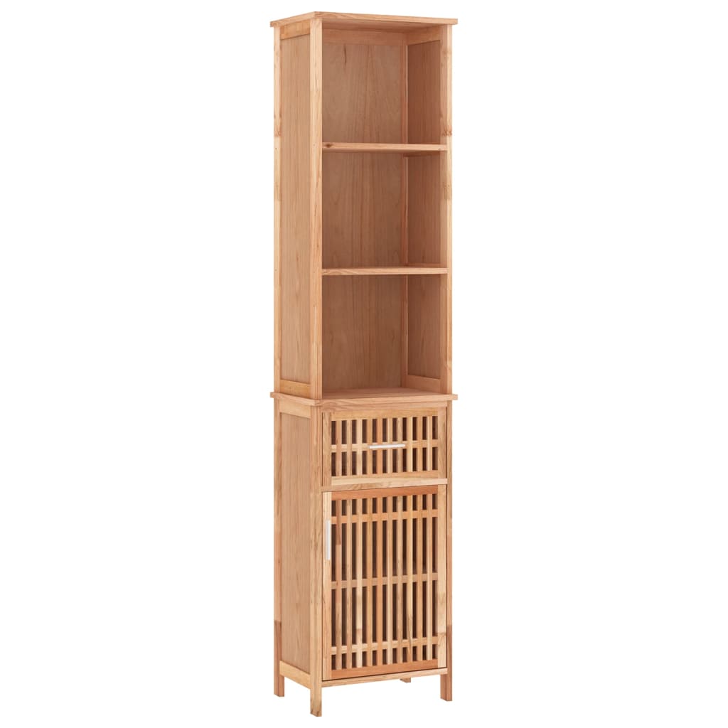 Armoire de salle de bain 42x29x182 cm Bois massif de noyer - XIOS