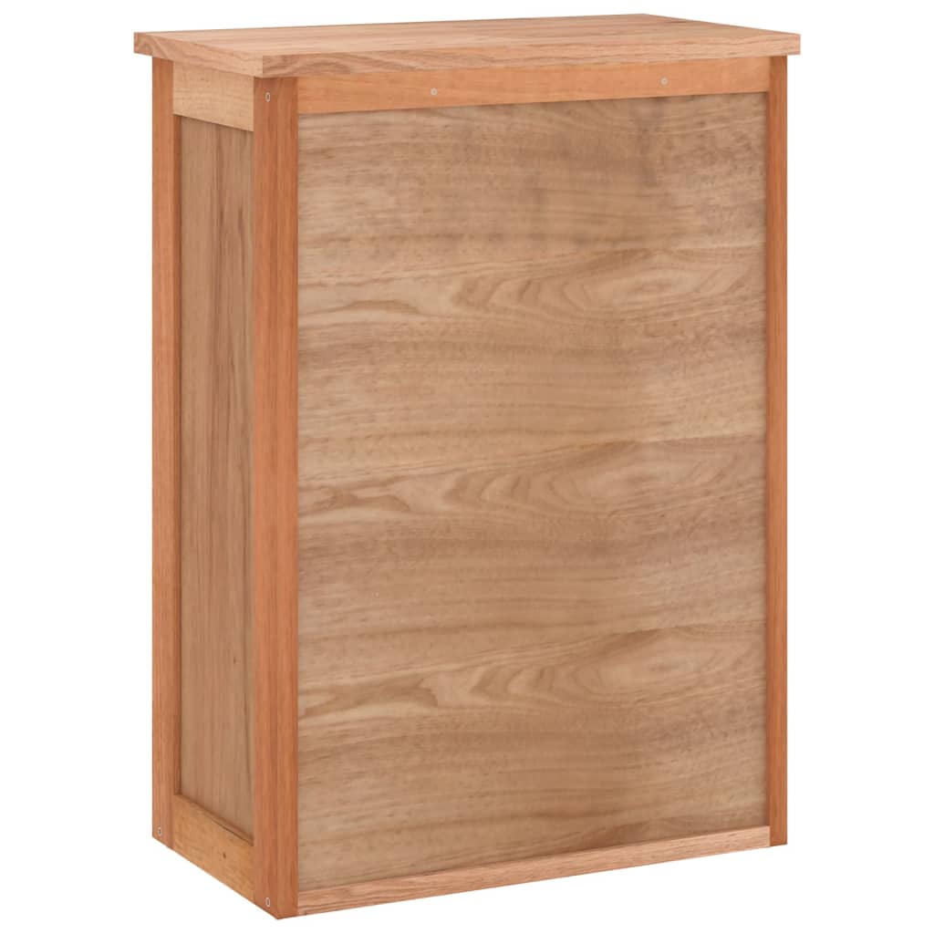 Armoire murale de salle de bain 42x23x60cm Bois massif de noyer - XIOS