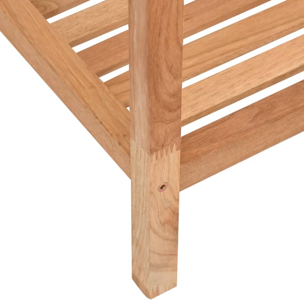 Étagère de salle de bain 36x36x112 cm Bois massif de noyer - XIOS