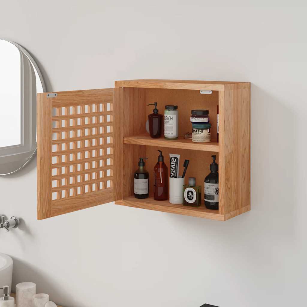 Armoire murale 42x18x42 cm Bois massif de noyer - XIOS