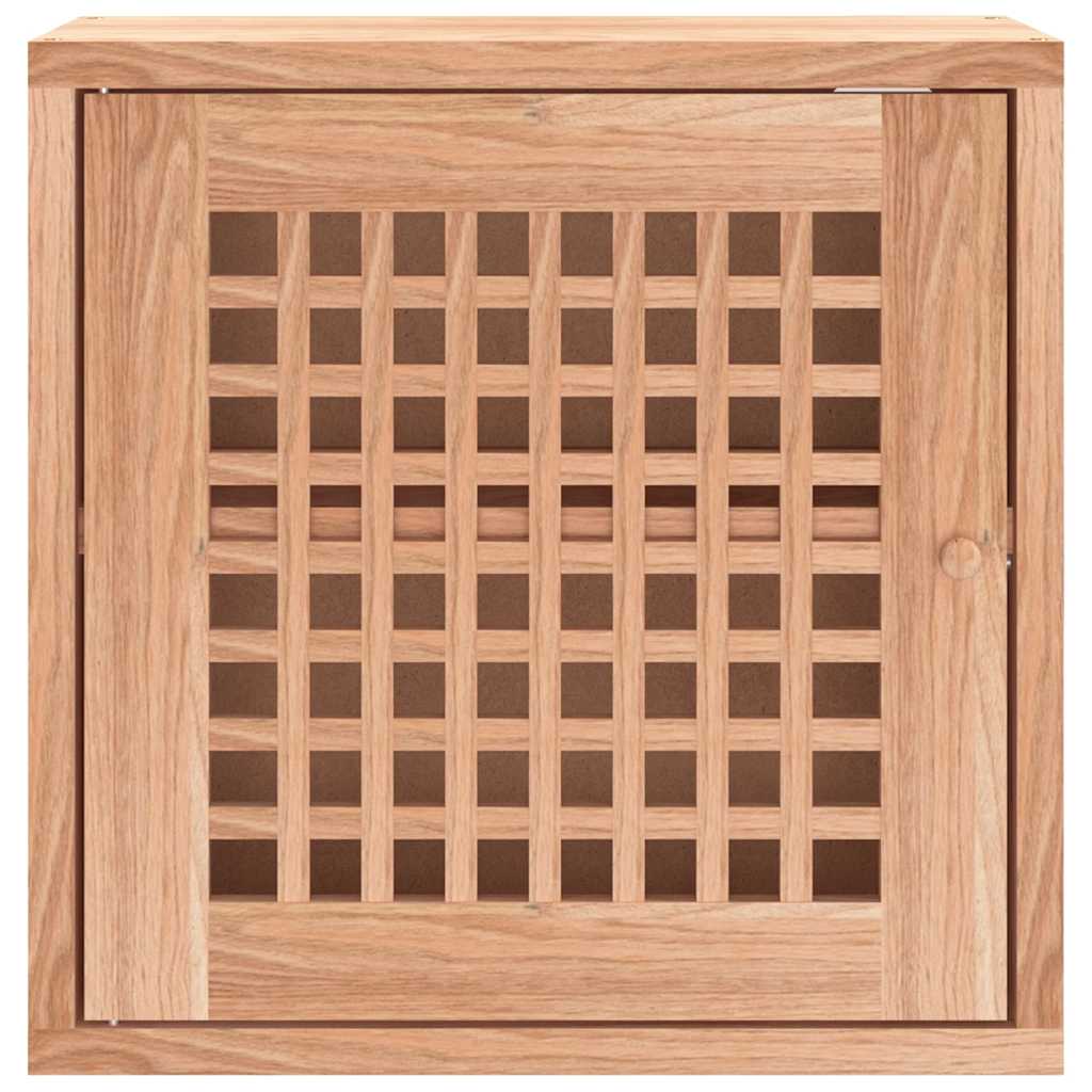 Armoire murale 42x18x42 cm Bois massif de noyer - XIOS