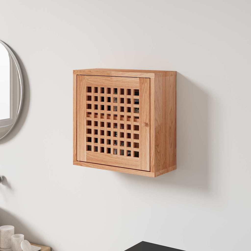 Armoire murale 42x18x42 cm Bois massif de noyer - XIOS