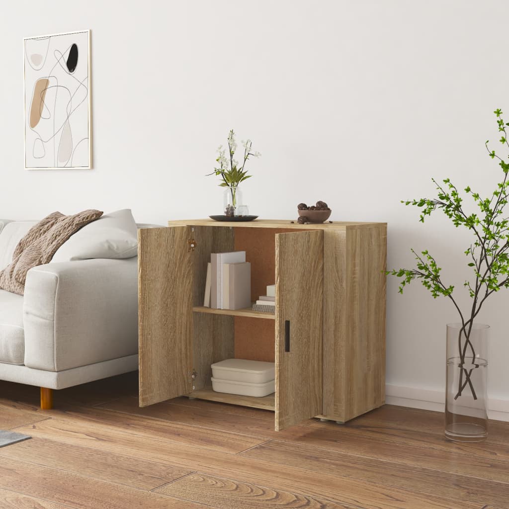 Buffet Chêne sonoma 80x33x70 cm Bois d'ingénierie - XIOS