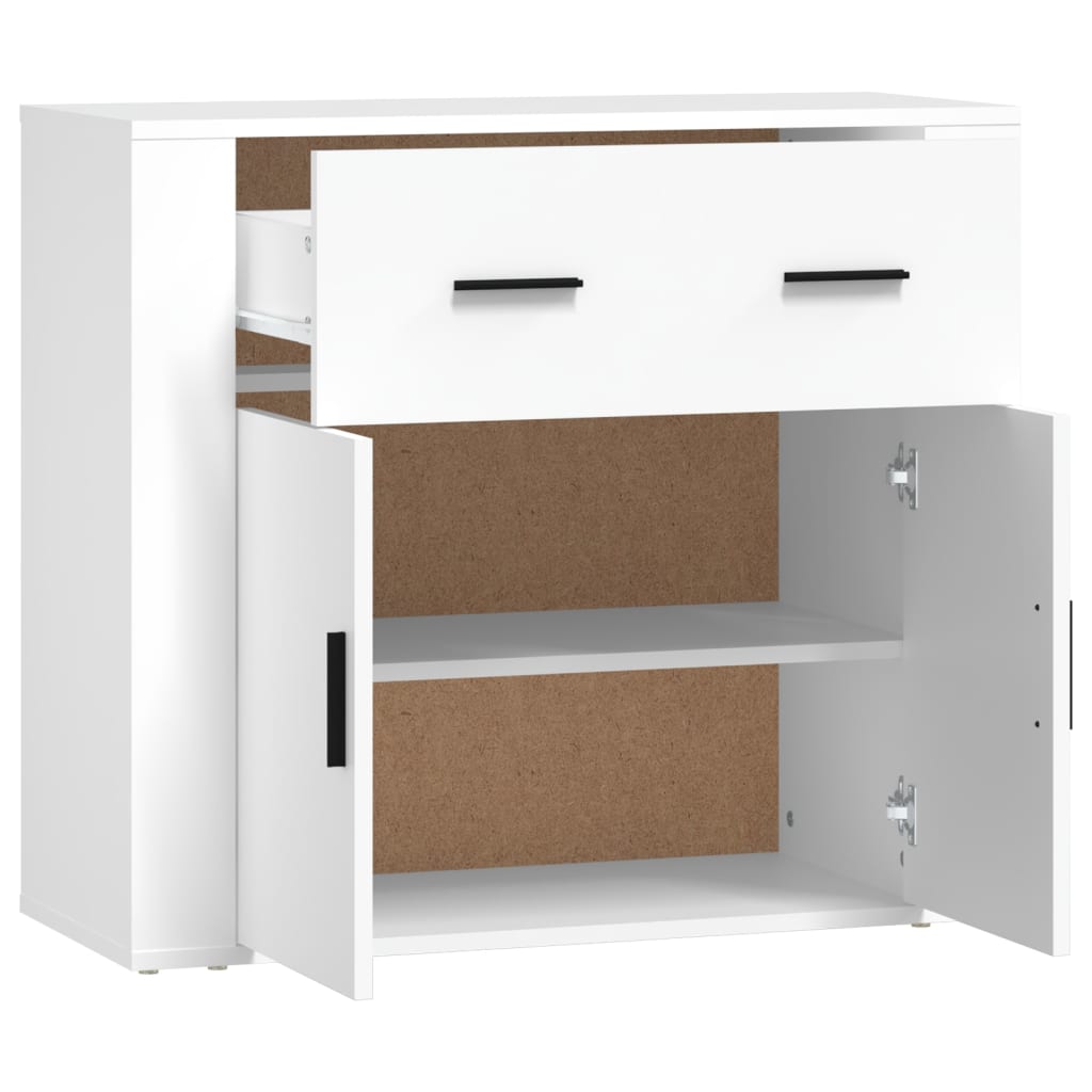 Buffet Blanc 80x33x70 cm Bois d'ingénierie - XIOS