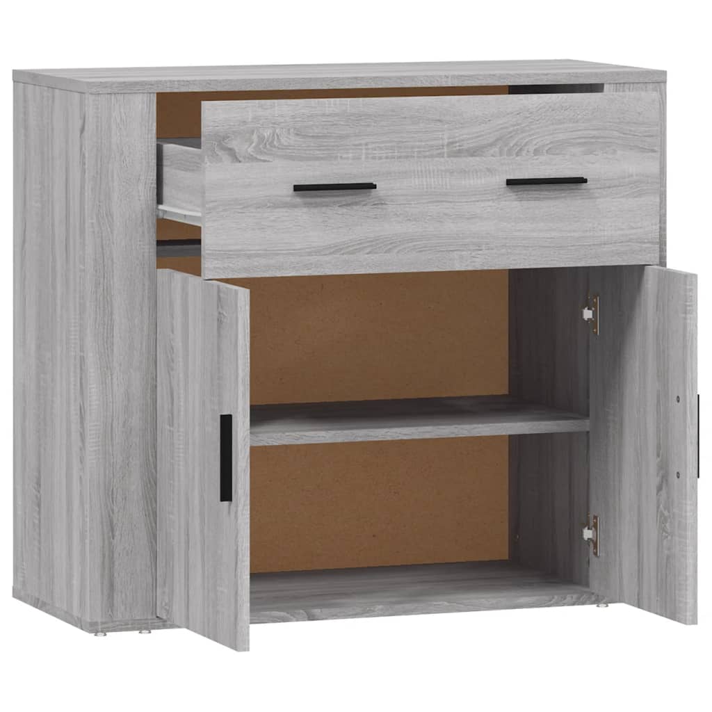 Buffet Sonoma gris 80x33x70 cm Bois d'ingénierie - XIOS