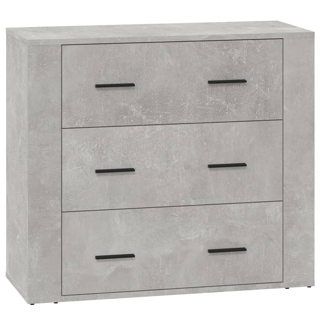 Buffet Gris béton 80x33x70 cm Bois d'ingénierie - XIOS