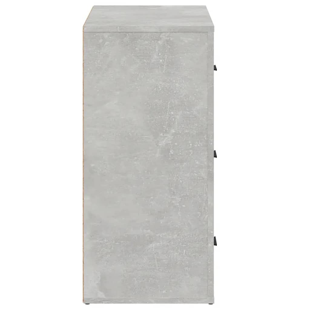 Buffet Gris béton 80x33x70 cm Bois d'ingénierie - XIOS