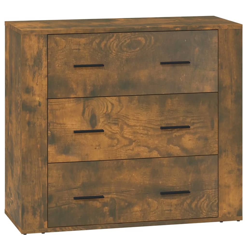 Buffet Chêne fumé 80x33x70 cm Bois d'ingénierie - XIOS