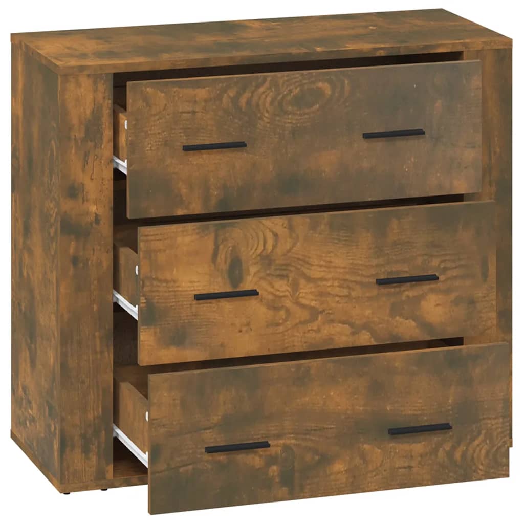 Buffet Chêne fumé 80x33x70 cm Bois d'ingénierie - XIOS