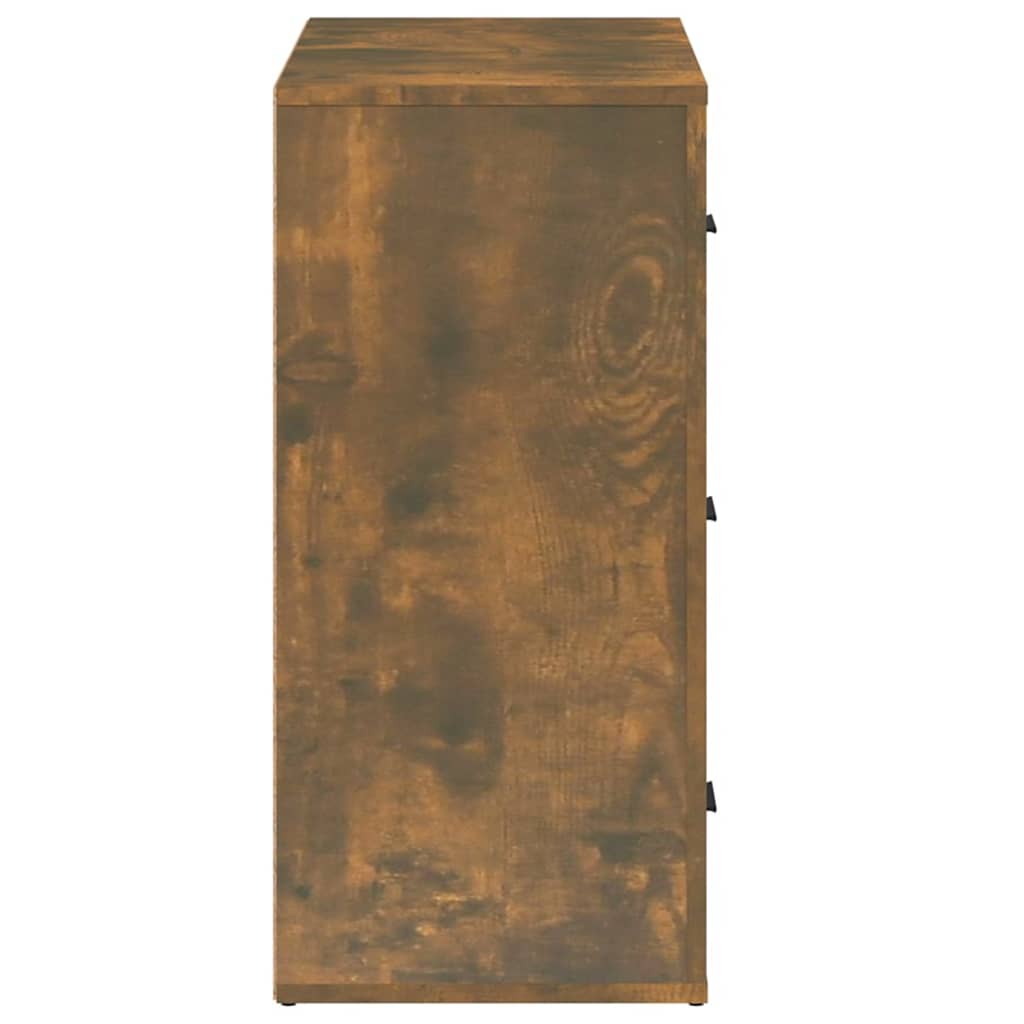 Buffet Chêne fumé 80x33x70 cm Bois d'ingénierie - XIOS