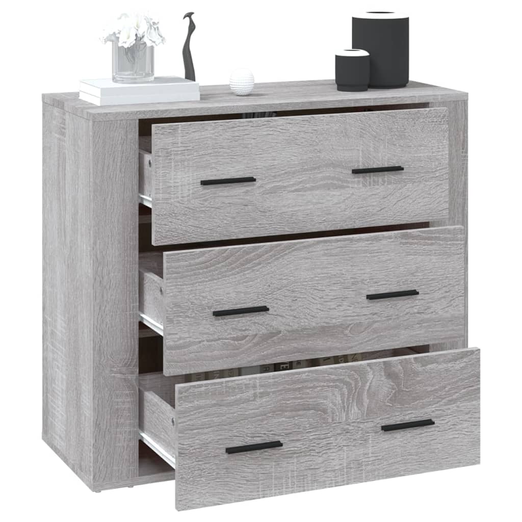 Buffet Sonoma gris 80x33x70 cm Bois d'ingénierie - XIOS