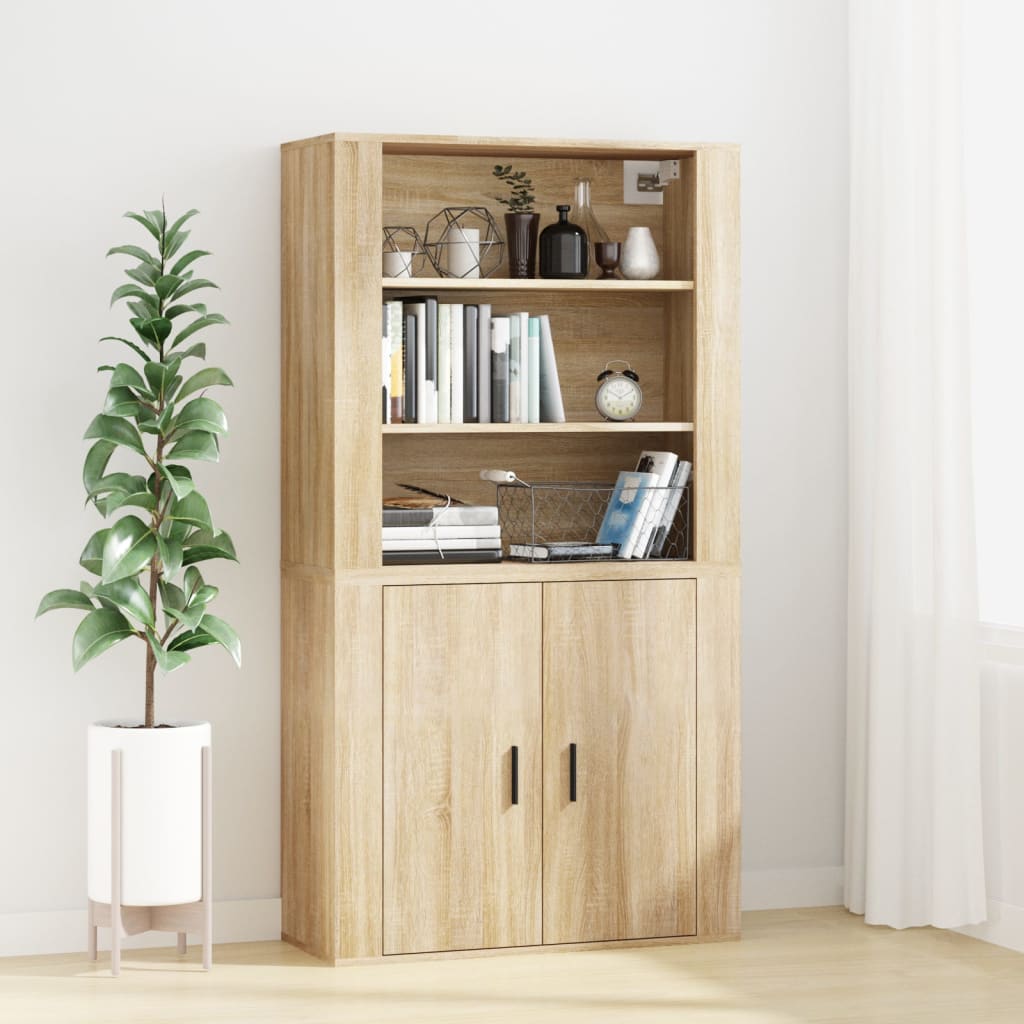 Armoire murale Chêne sonoma 80x33x80 cm Bois d'ingénierie - XIOS
