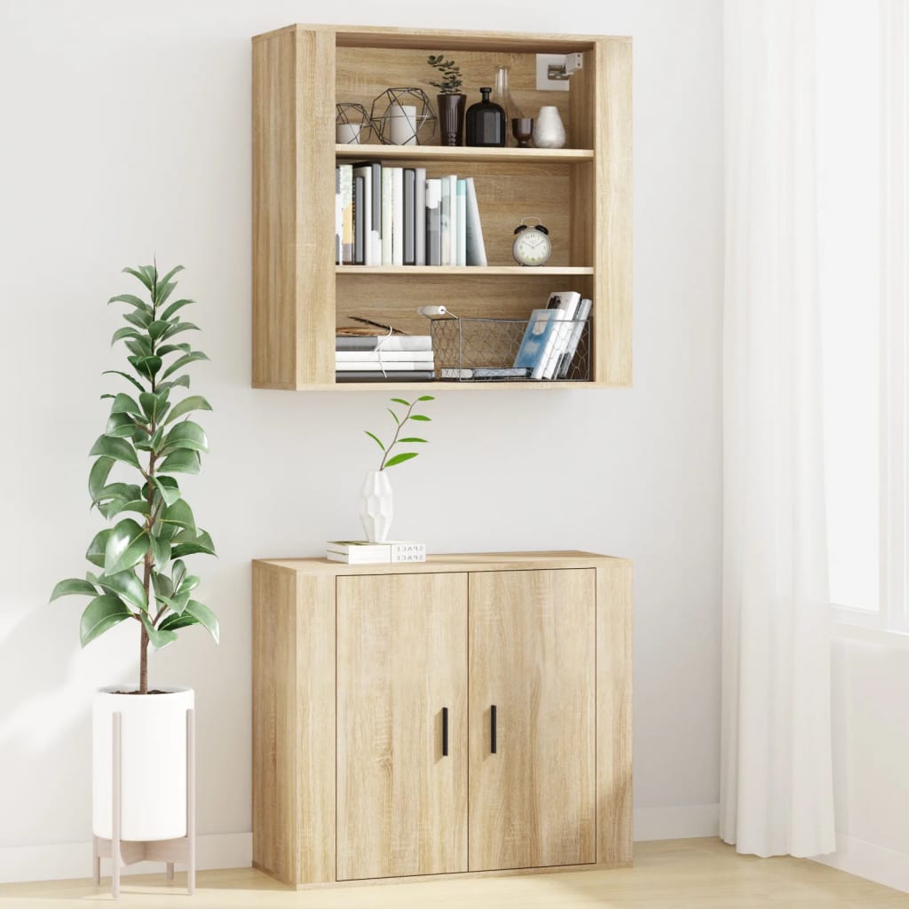 Armoire murale Chêne sonoma 80x33x80 cm Bois d'ingénierie - XIOS