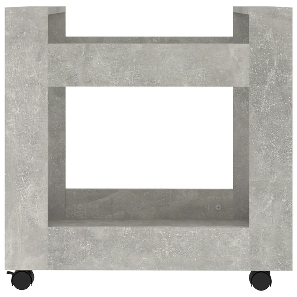 Chariot de bureau Gris béton 60x45x60 cm Bois d'ingénierie - XIOS