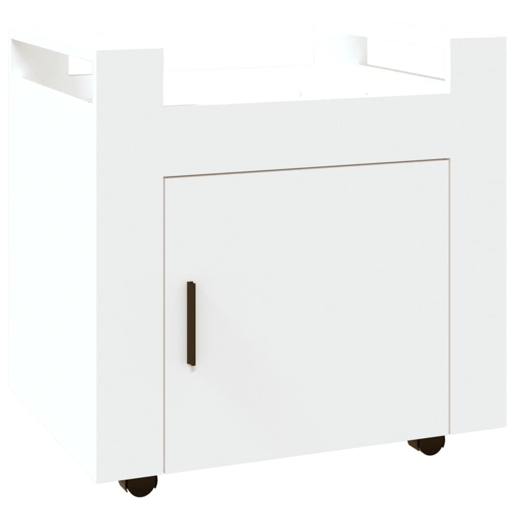 Chariot de bureau Blanc 60x45x60 cm Bois d'ingénierie - XIOS