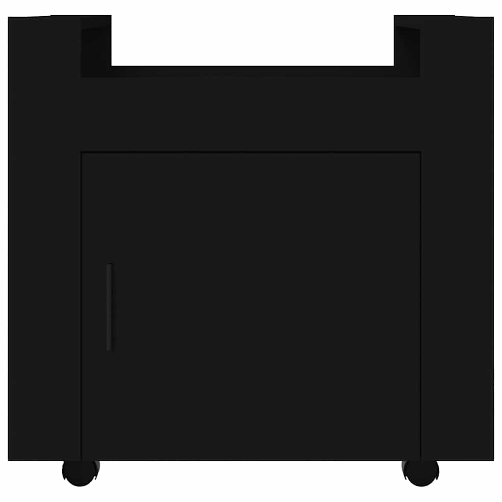 Chariot de bureau Noir 60x45x60 cm Bois d'ingénierie - XIOS