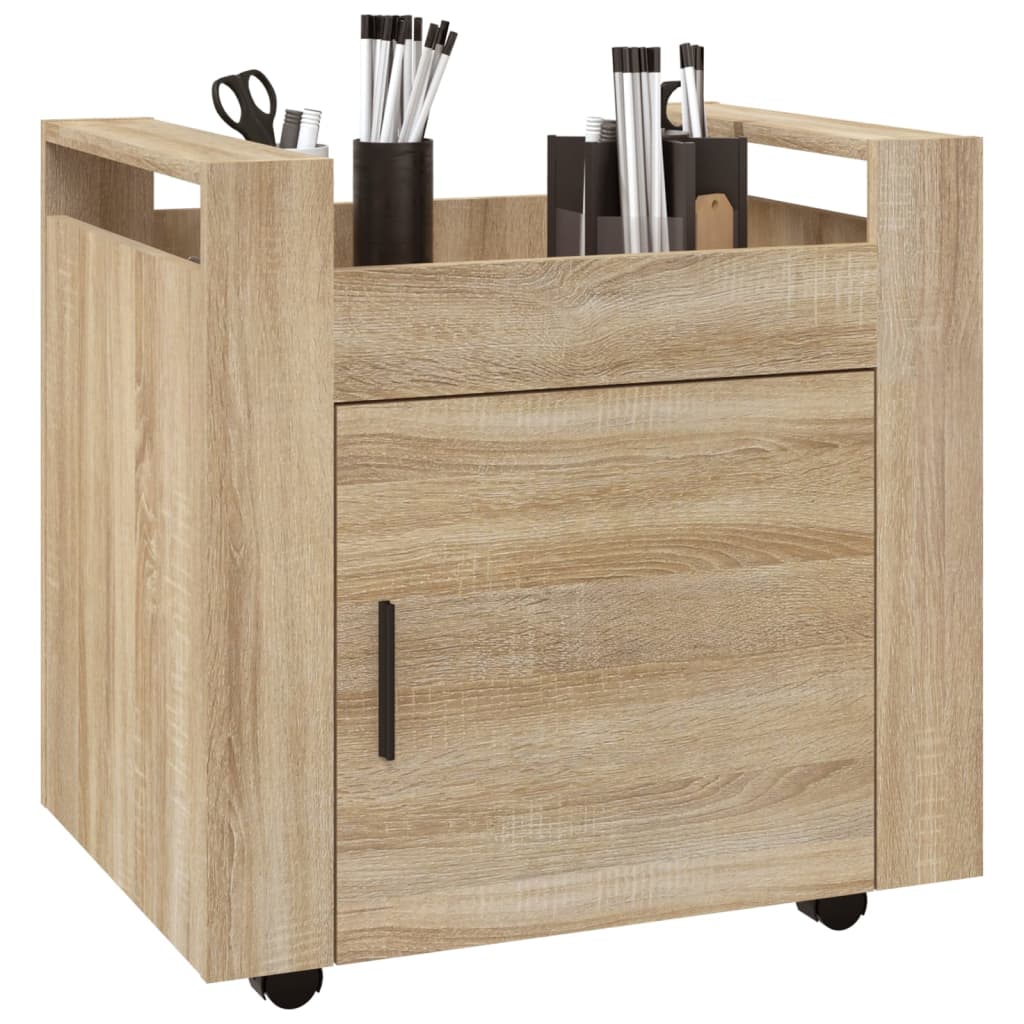 Chariot de bureau Chêne sonoma 60x45x60 cm Bois d'ingénierie - XIOS