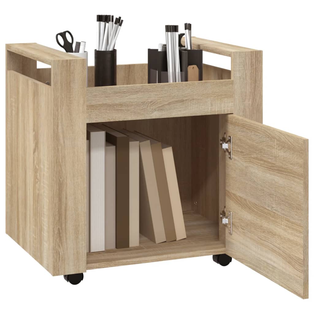 Chariot de bureau Chêne sonoma 60x45x60 cm Bois d'ingénierie - XIOS