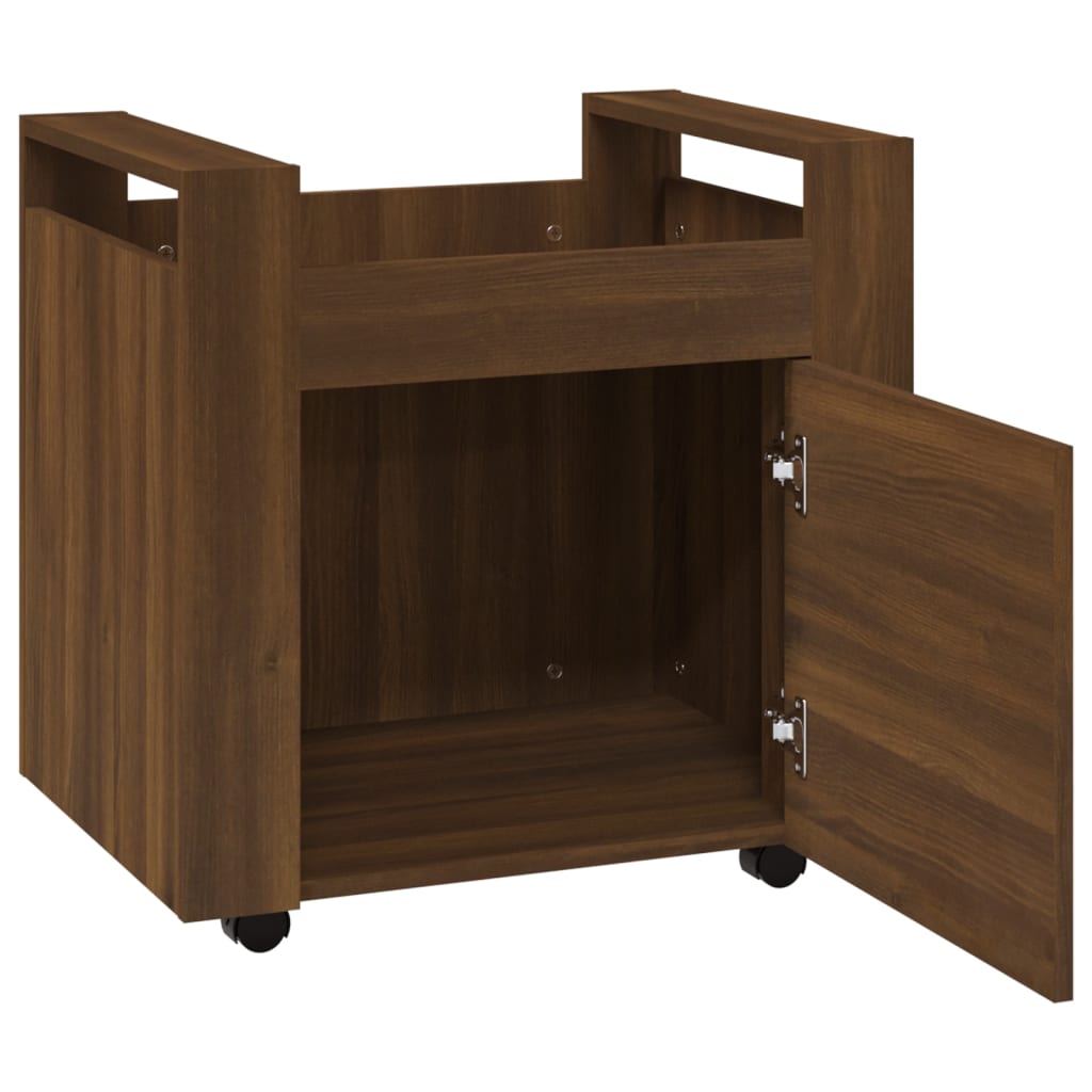 Chariot de bureau Chêne marron 60x45x60 cm Bois d'ingénierie - XIOS