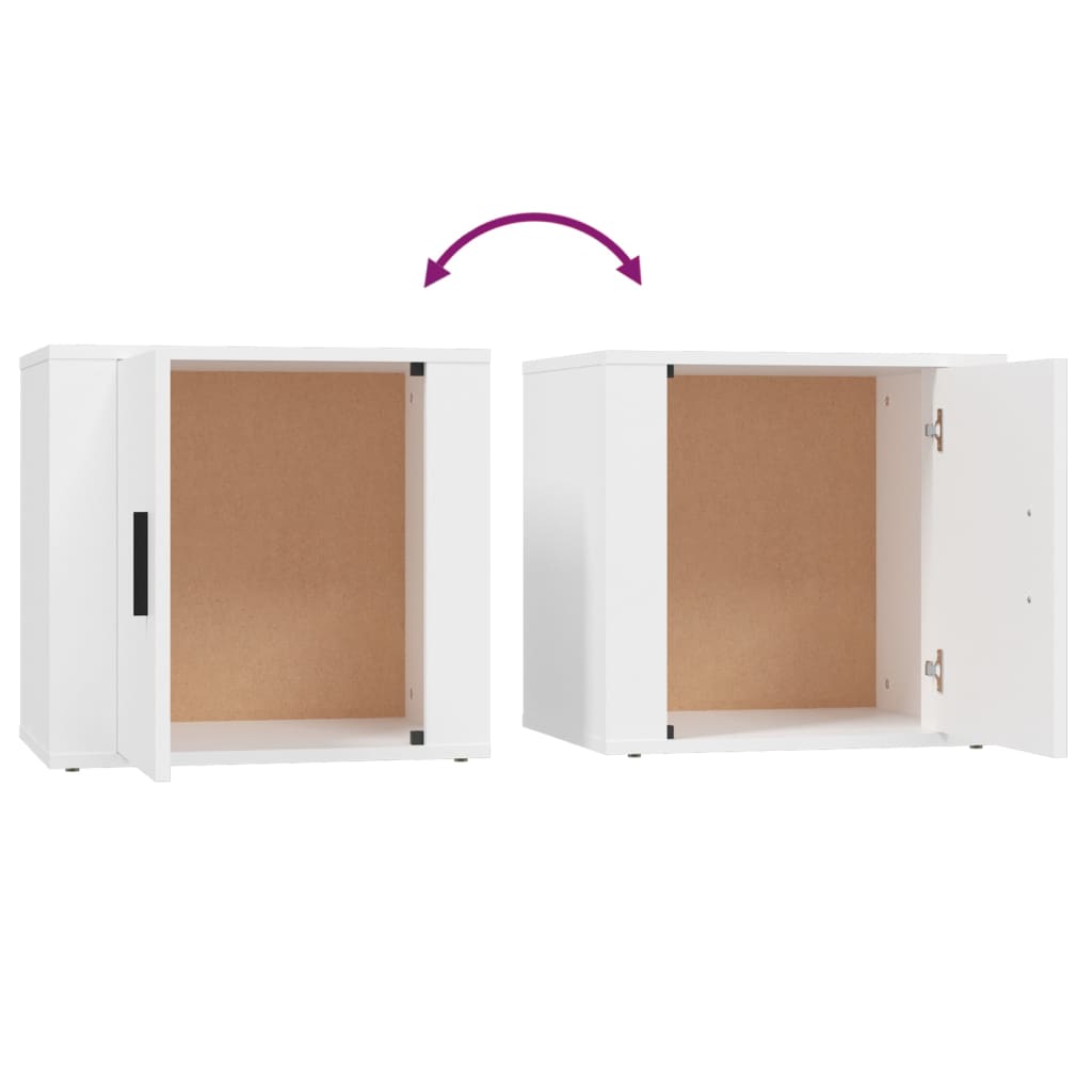 Tables de chevet 2 pcs Blanc 50x39x47 cm - XIOS