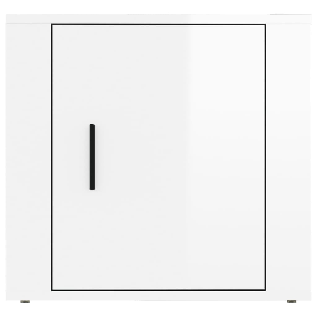 Tables de chevet 2 pcs Blanc brillant 50x39x47 cm - XIOS