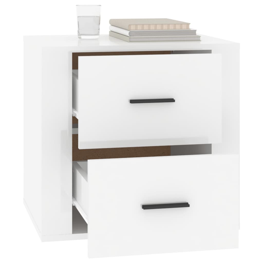 Table de chevet Blanc brillant 50x39x47 cm - XIOS