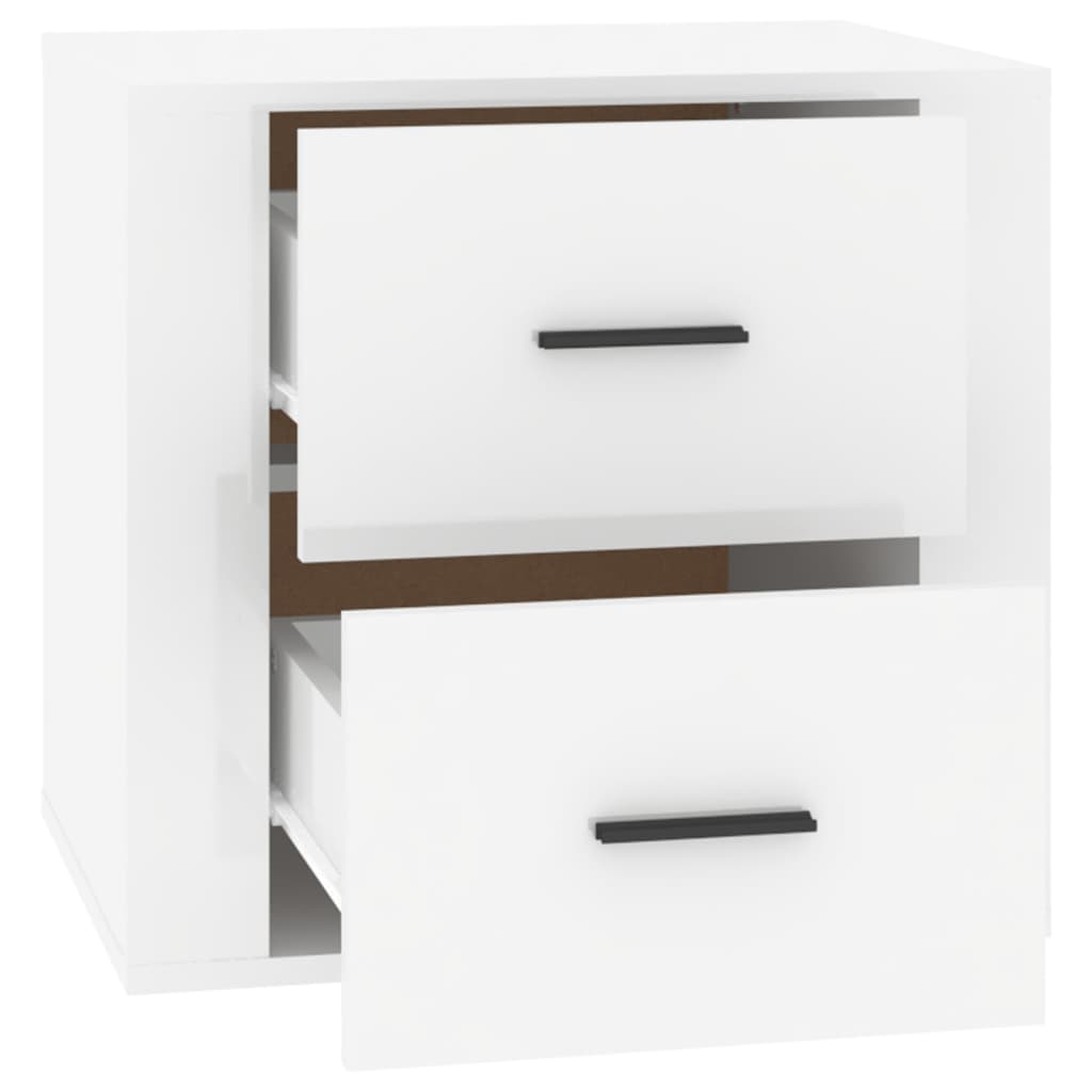 Table de chevet Blanc brillant 50x39x47 cm - XIOS