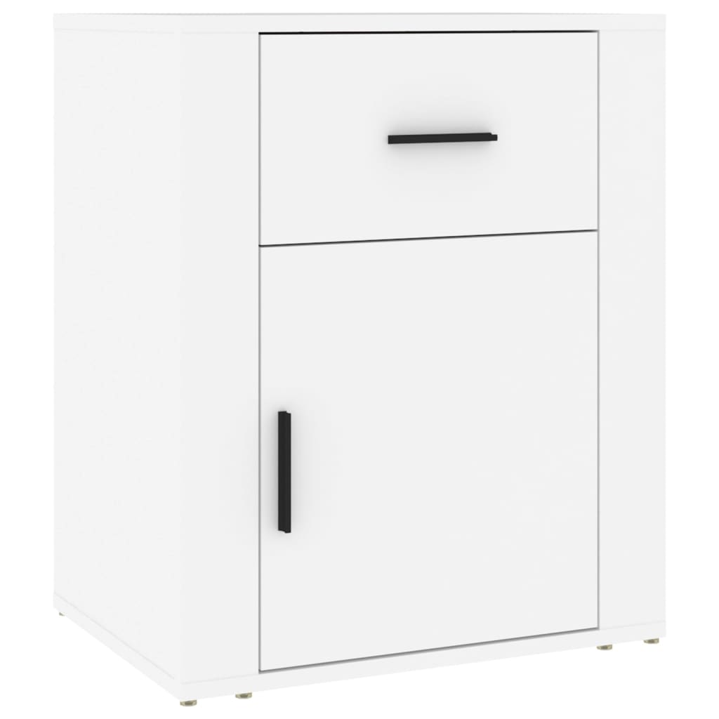 Table de chevet Blanc 50x36x60 cm Bois d'ingénierie - XIOS