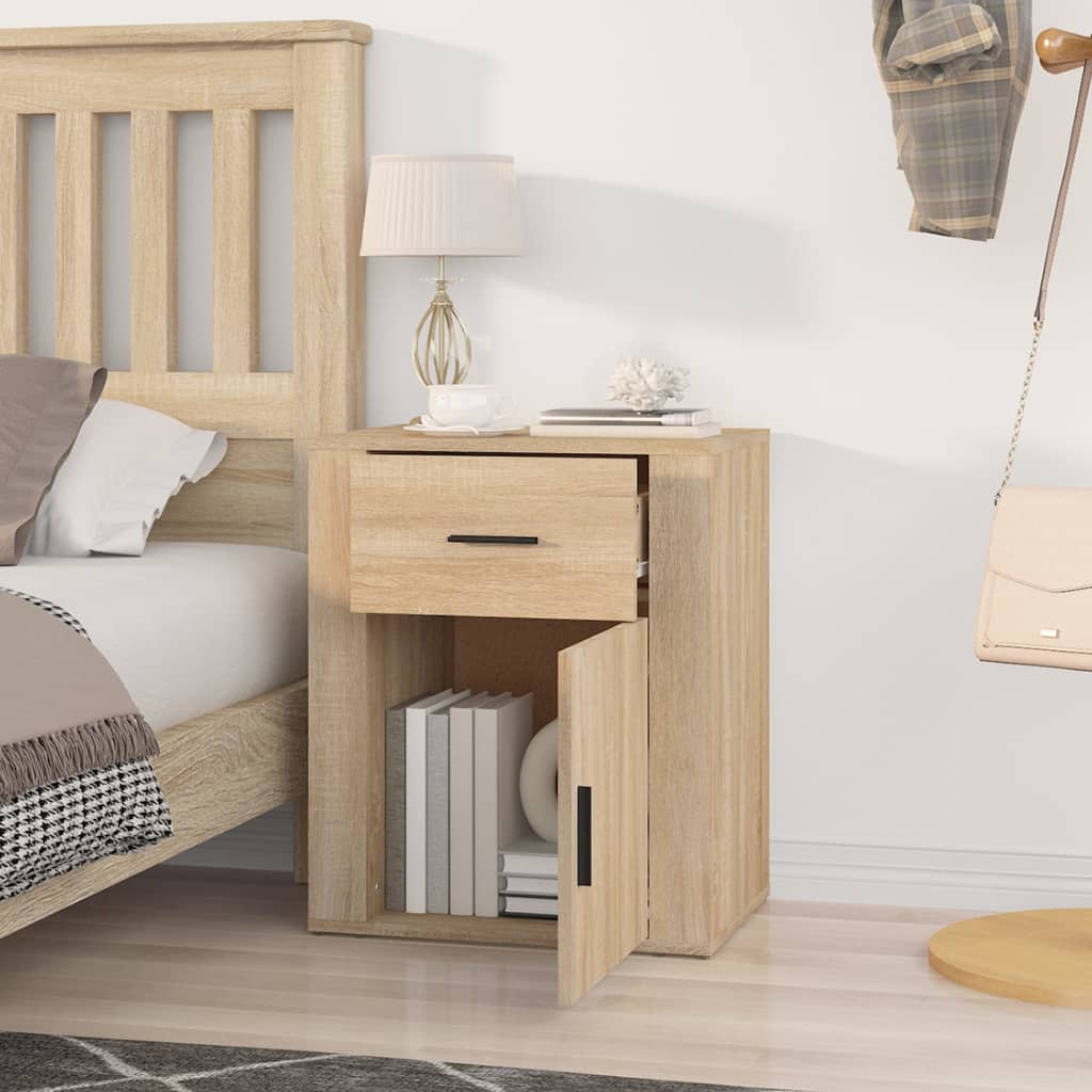 Table de chevet Chêne sonoma 50x36x60 cm Bois d'ingénierie - XIOS