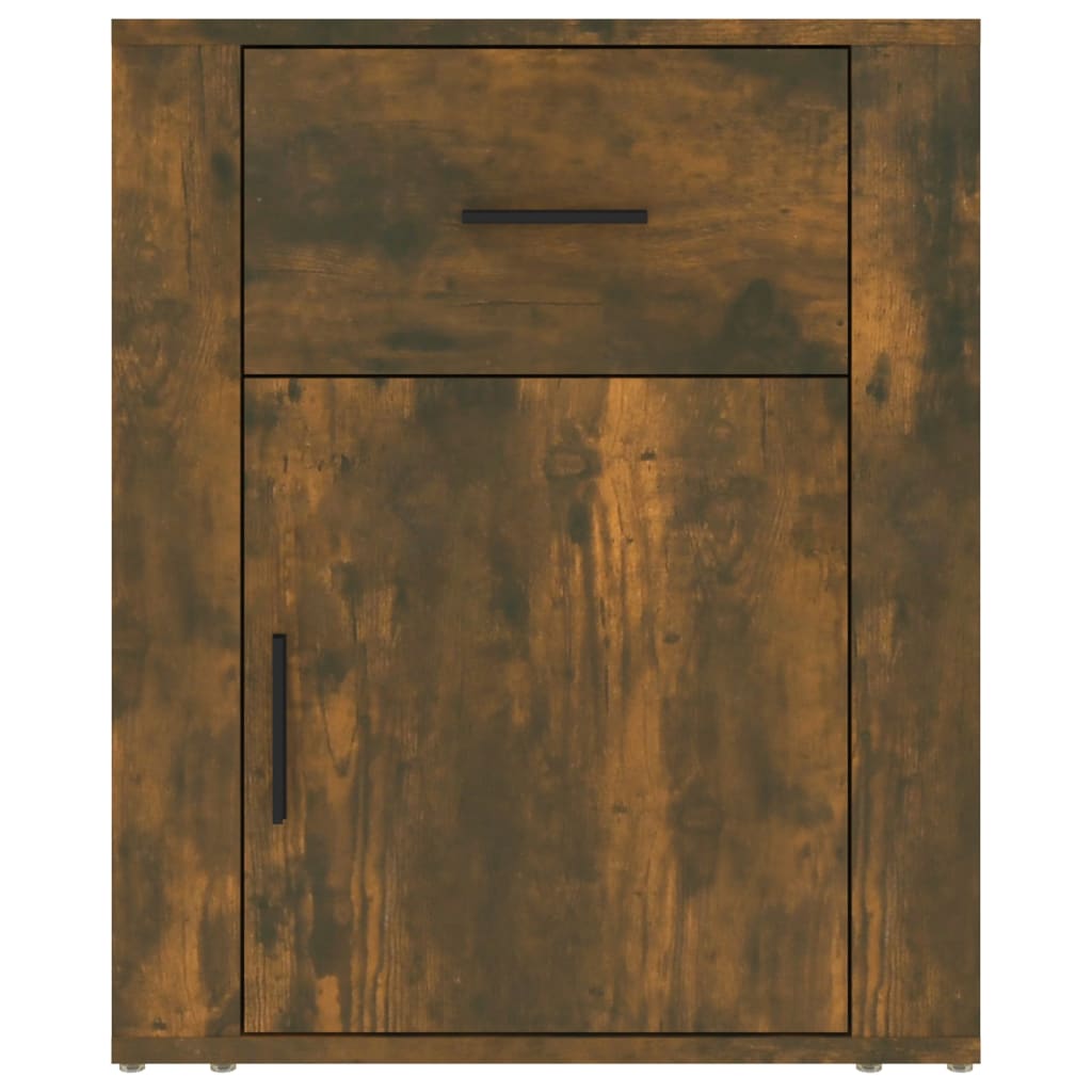 Table de chevet Chêne fumé 50x36x60 cm Bois d'ingénierie - XIOS