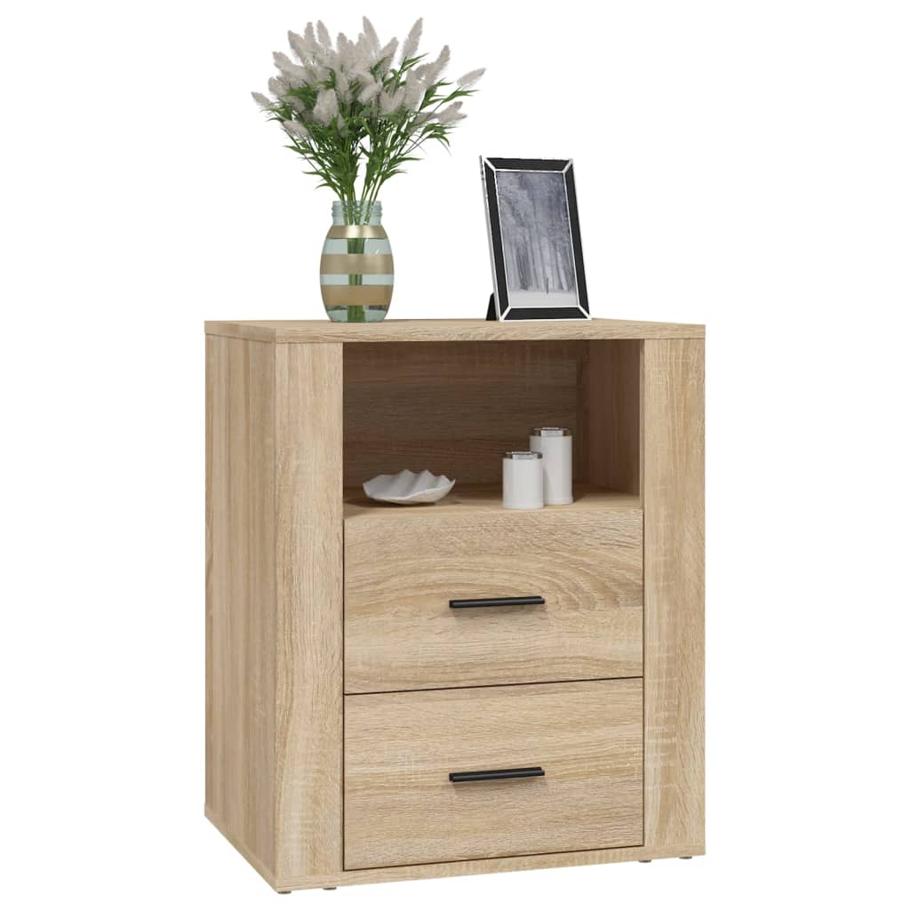 Table de chevet Chêne sonoma 50x36x60 cm Bois d'ingénierie - XIOS