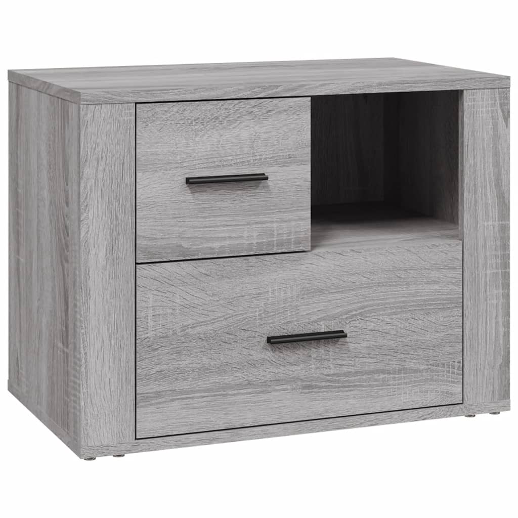 Table de chevet Sonoma gris 60x36x45 cm Bois d'ingénierie - XIOS