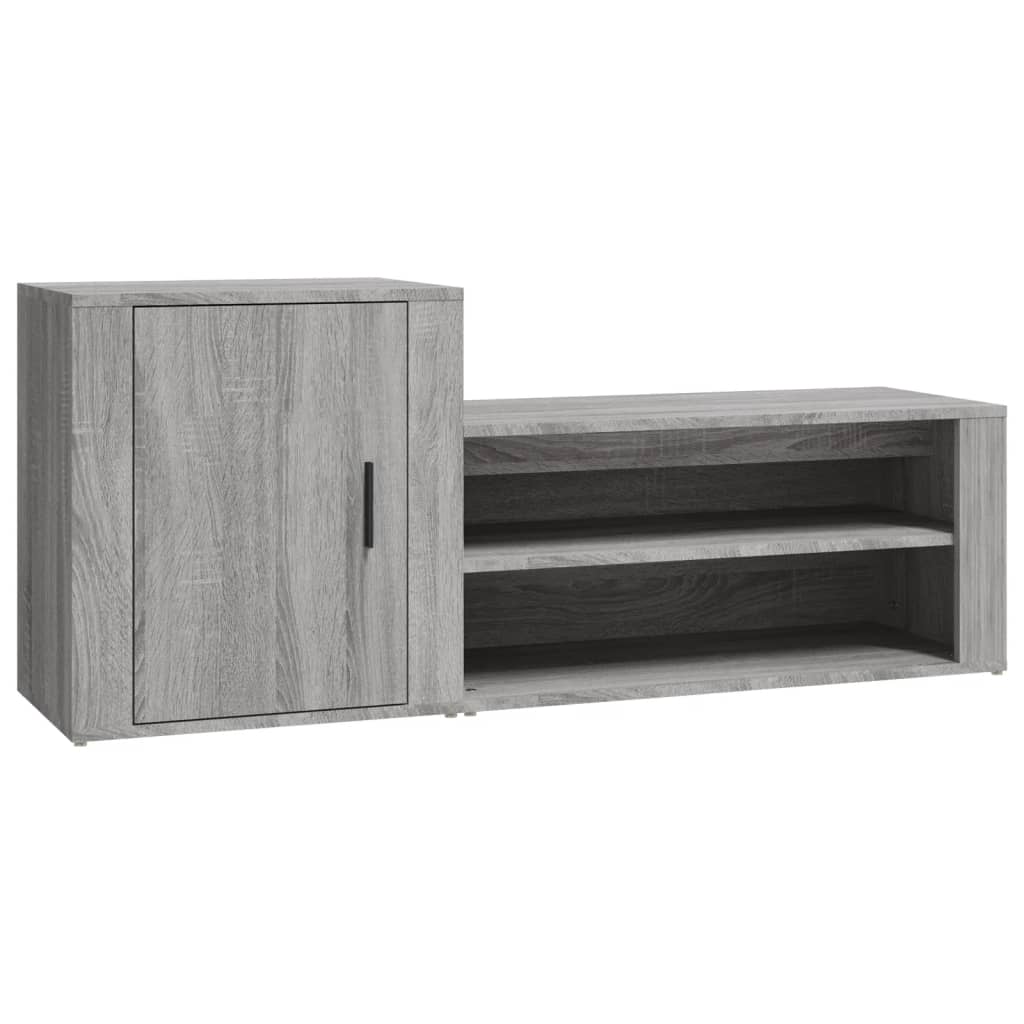 Armoire à chaussures Sonoma gris 130x35x54 cm Bois d'ingénierie - XIOS